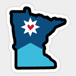 New Minnesota state flag Sticker